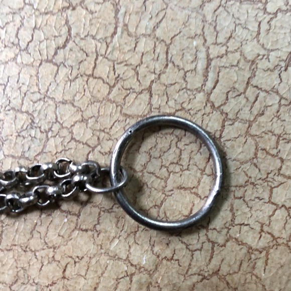 vintage boho silver bracelet with earth tone beads - Picture 4 of 7